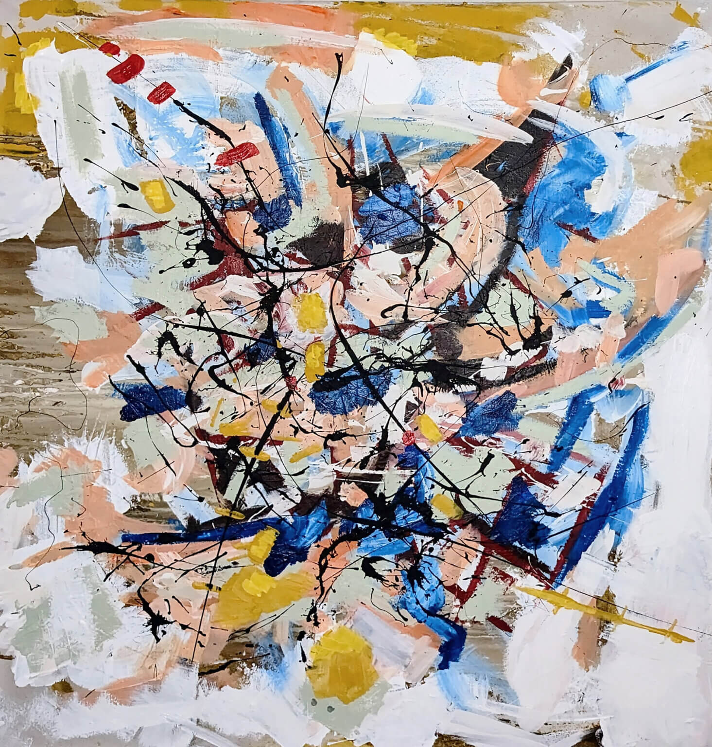 Grand Finale abstract painting by Regan Hatfield