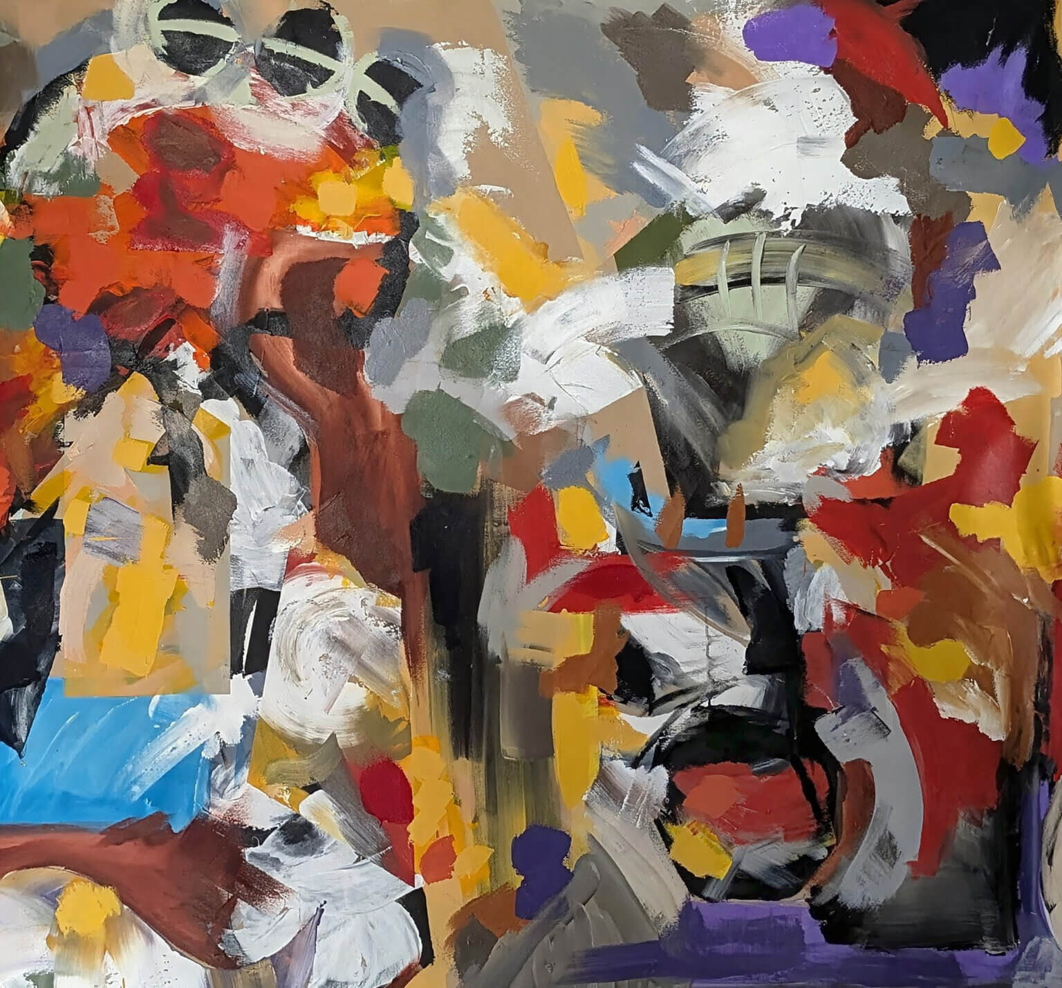 Bad Buddha abstract painting by Regan Hatfield